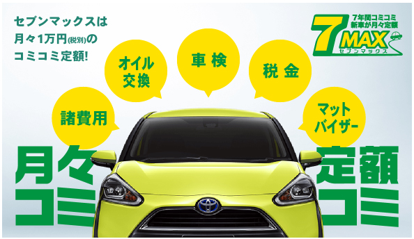 月々1万円で新車が乗れるハーフマックス